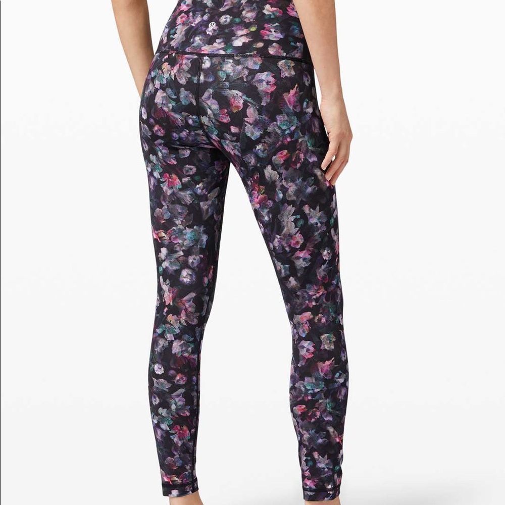 Lululemon wunder under high rise floral
